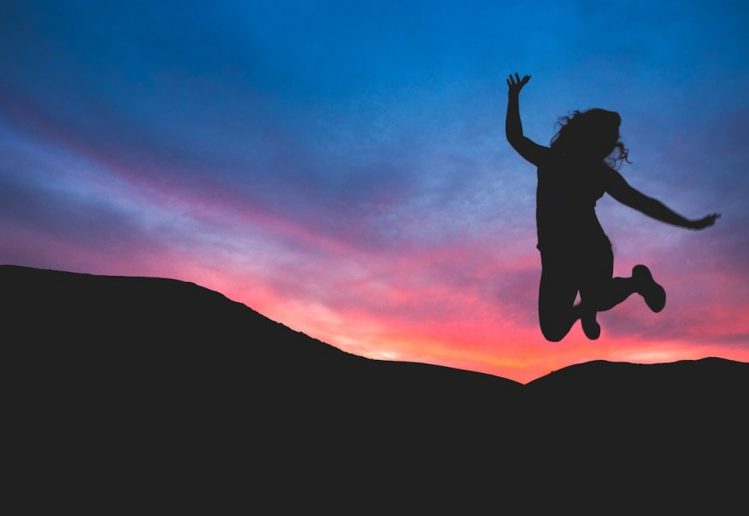 Joyful sunset.