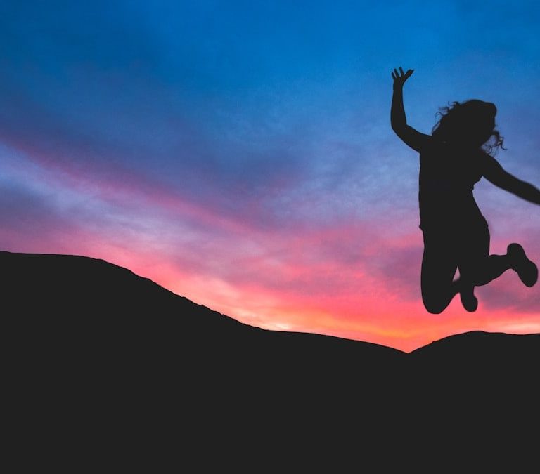 Joyful sunset.